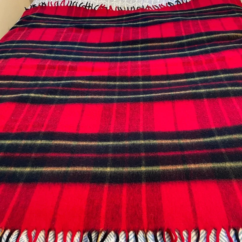 Red Plaid Throw